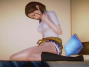 Animated Schoolgirl Masturbating